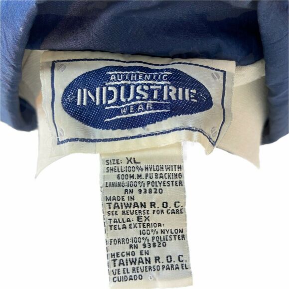 Authentic Industries Vintage Women's Blue Creamy White Maroon Track Jacket 1X-2X - Picture 11 of 16